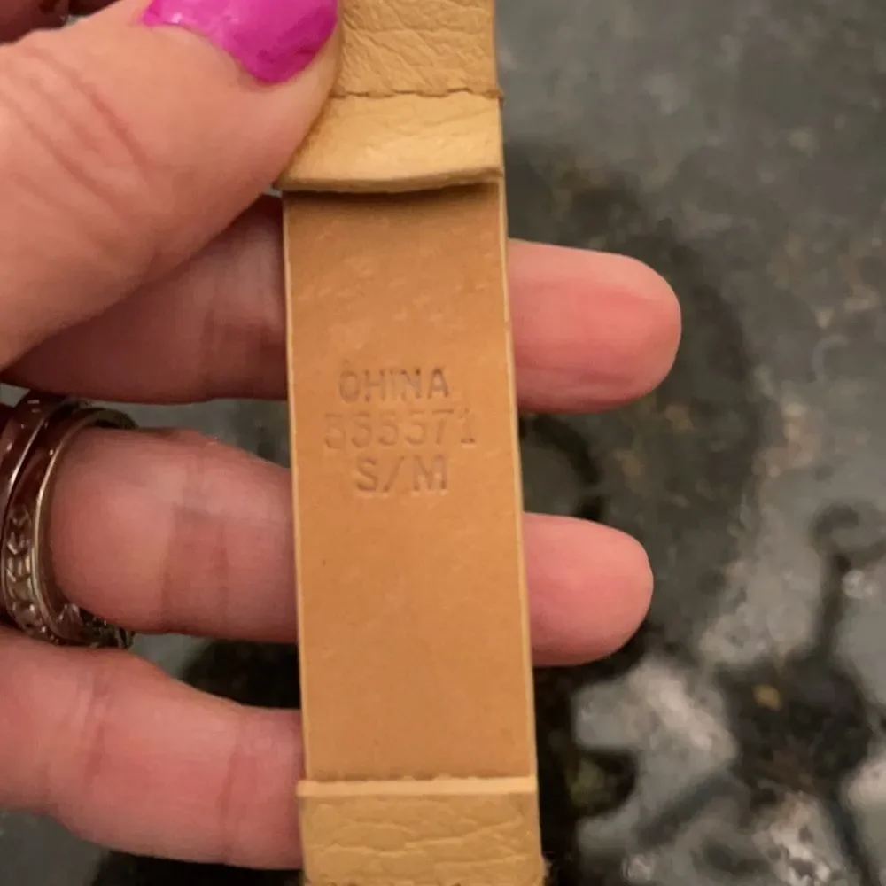 Michael Kors S/M Tan Leather Belt & Keychain